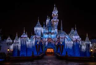 holiday season at Disneyland Resort Castle